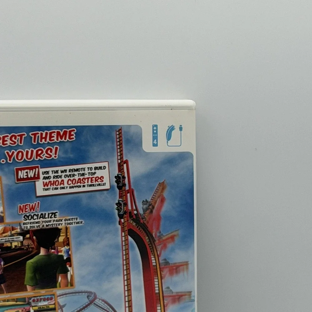 Thrillville Off The Rails Nintendo Wii Complete CIB LucasArts 2007 NTSC-U/C E10+